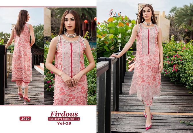 Firdous Exclusive Collection Vol 28 By Shree Jam Cotton Pakistani Suits Wholesale Online